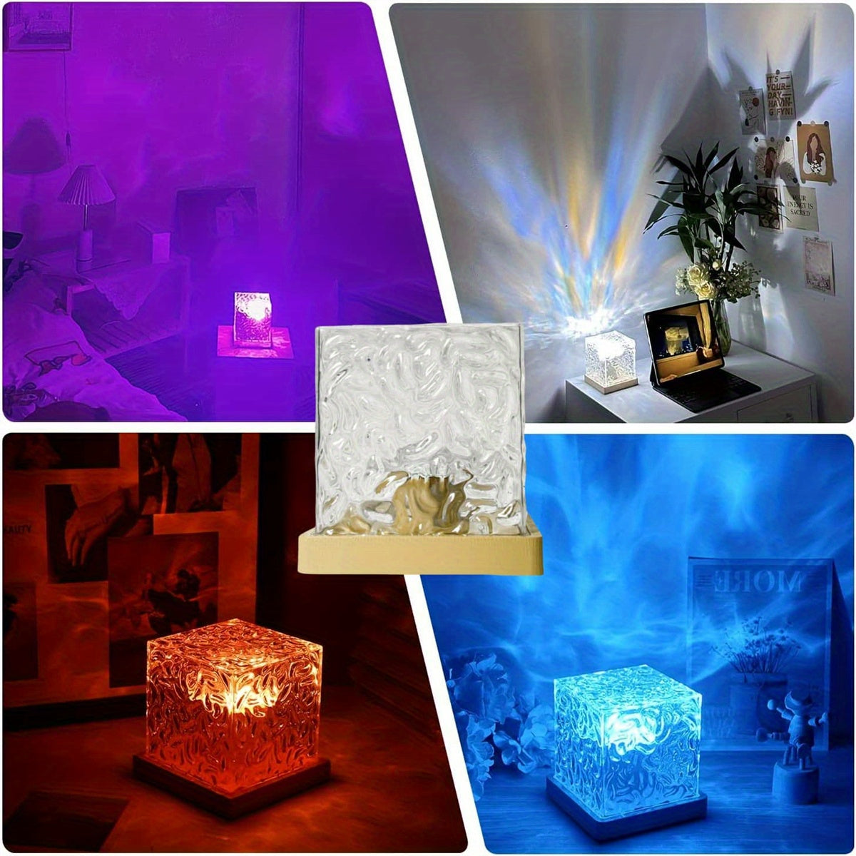 🌈 Projection Tiffany-Style USB Decorative Lamp