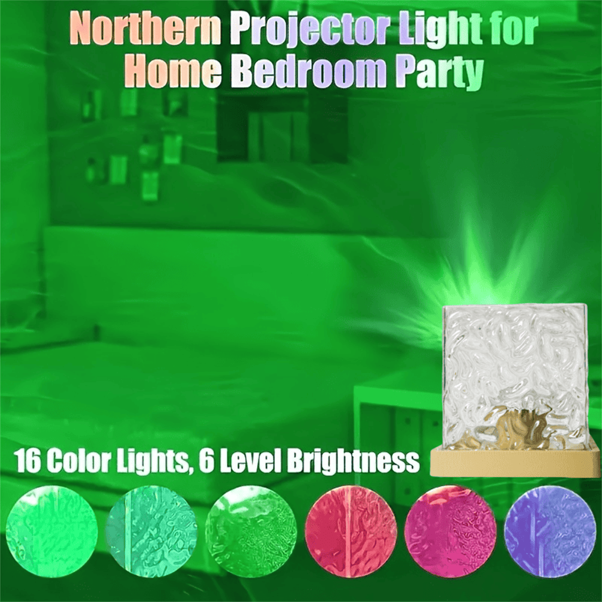 🌈 Projection Tiffany-Style USB Decorative Lamp